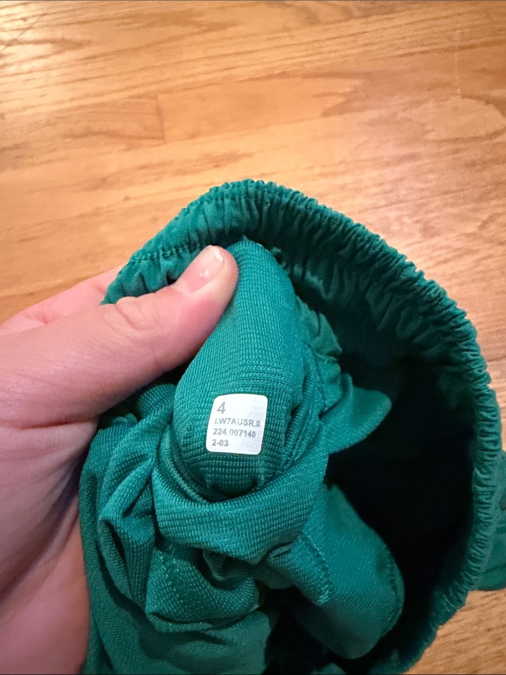 lululemon athletica Teal Kids Running Shorts - Picture 3 of 3